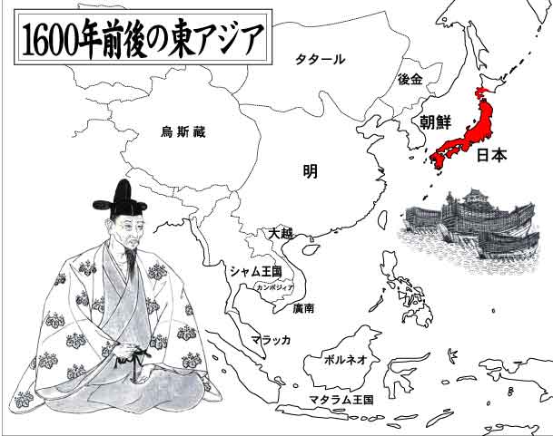 王国海军将领李舜臣指挥朝军与日军在今韩国鸣梁海峡进行了一场海战