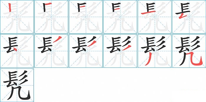 髠的笔顺分步演示图